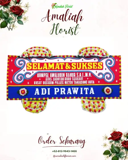 Papan Bunga Ucapan Selamat Sukasono